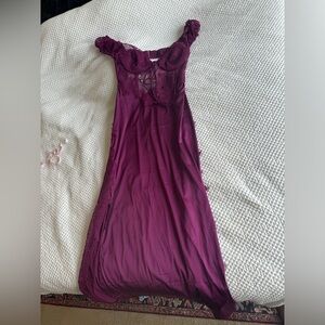 For Love and Lemons Casey Maxi Dress in Purple